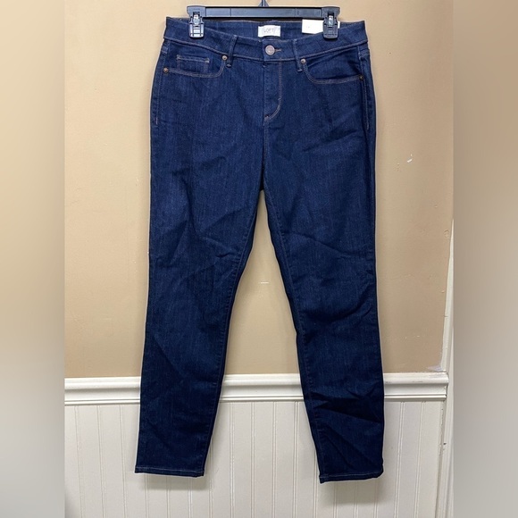 Loft Outlet Dark Wash Curvy Skinny Jeans Size 8 NWT - Picture 1 of 6